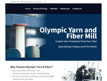 Tablet Screenshot of olympicyarnandfiber.com